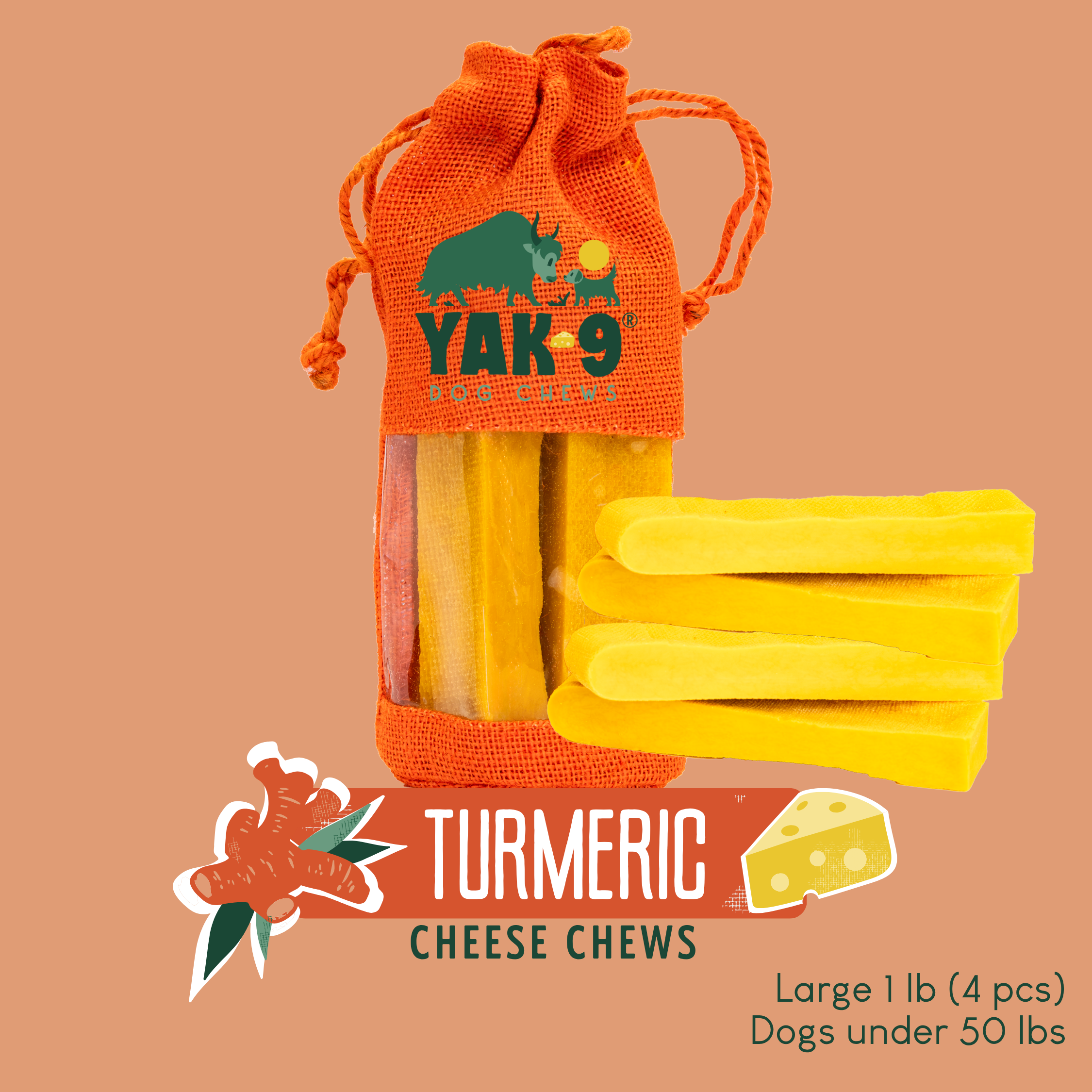 Turmeric Cheese Chews for Dogs - Elite Pet Collective