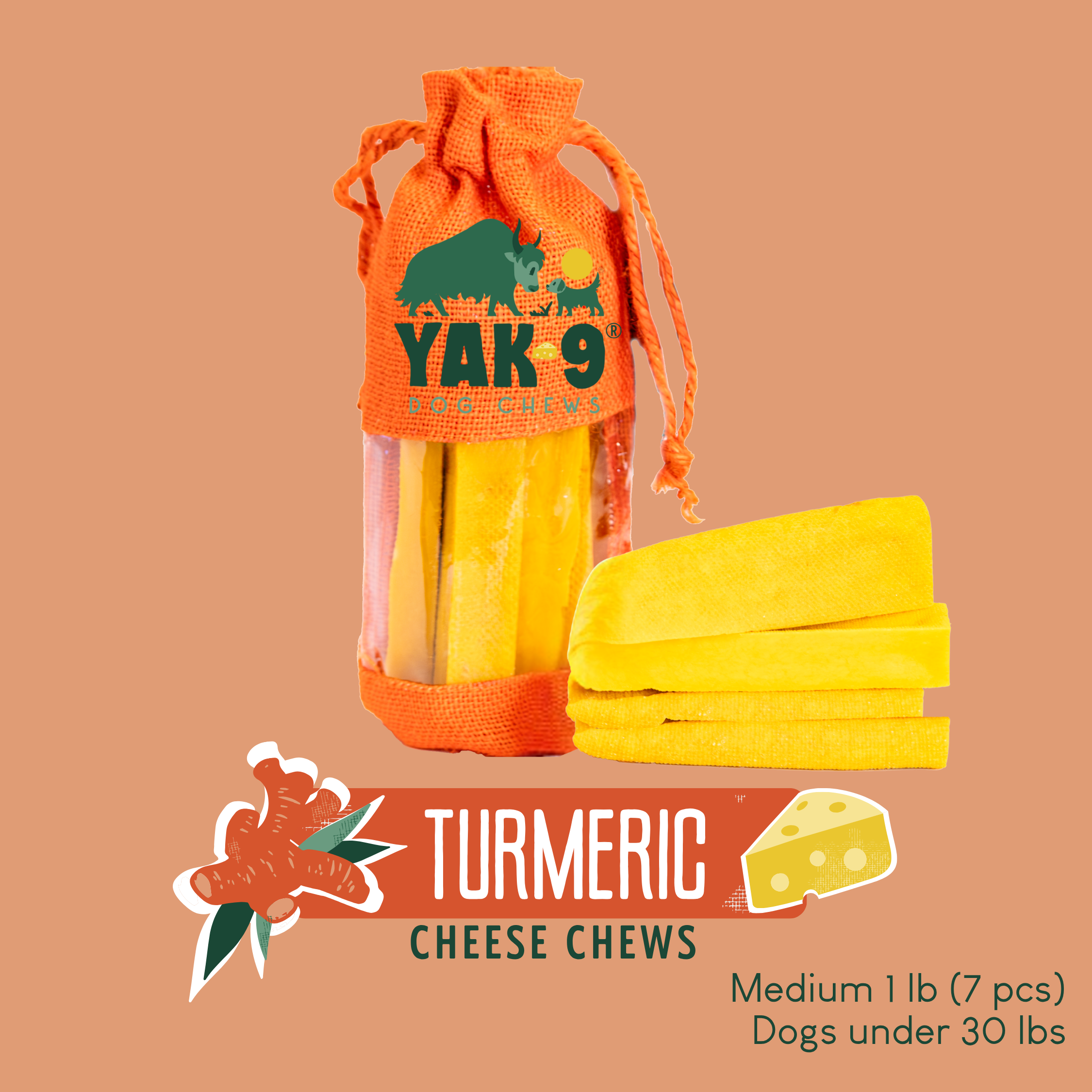 Turmeric Cheese Chews for Dogs - Elite Pet Collective
