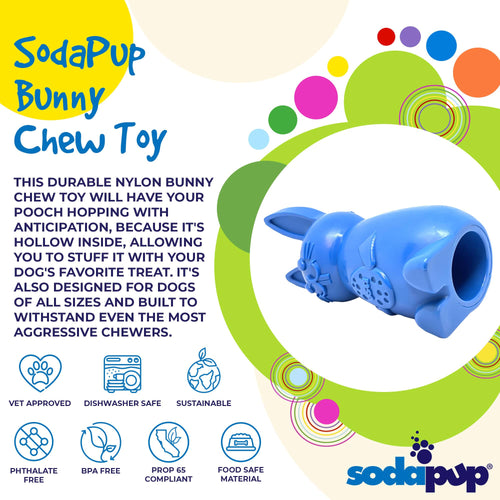 Bunny Nylon Chew Toy for Aggressive Chewers | Durable & USA Made - Elite Pet Collective
