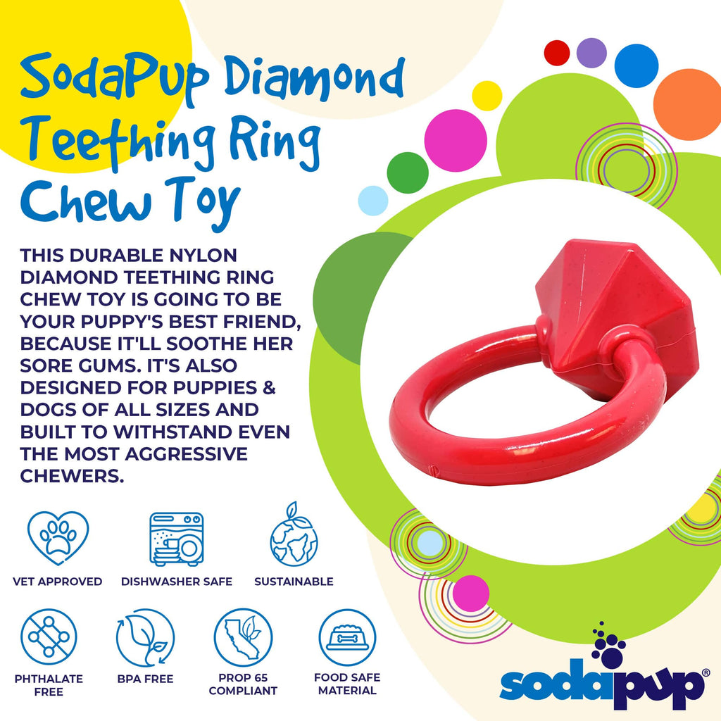 Diamond Ring Nylon Teething Ring for Puppies | Durable & USA Made - Elite Pet Collective