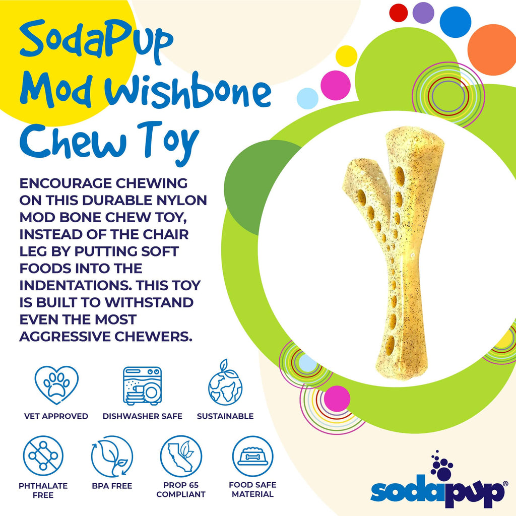 MOD Wishbone Nylon Dog Chew Toy for Aggressive Chewers | USA Made - Elite Pet Collective