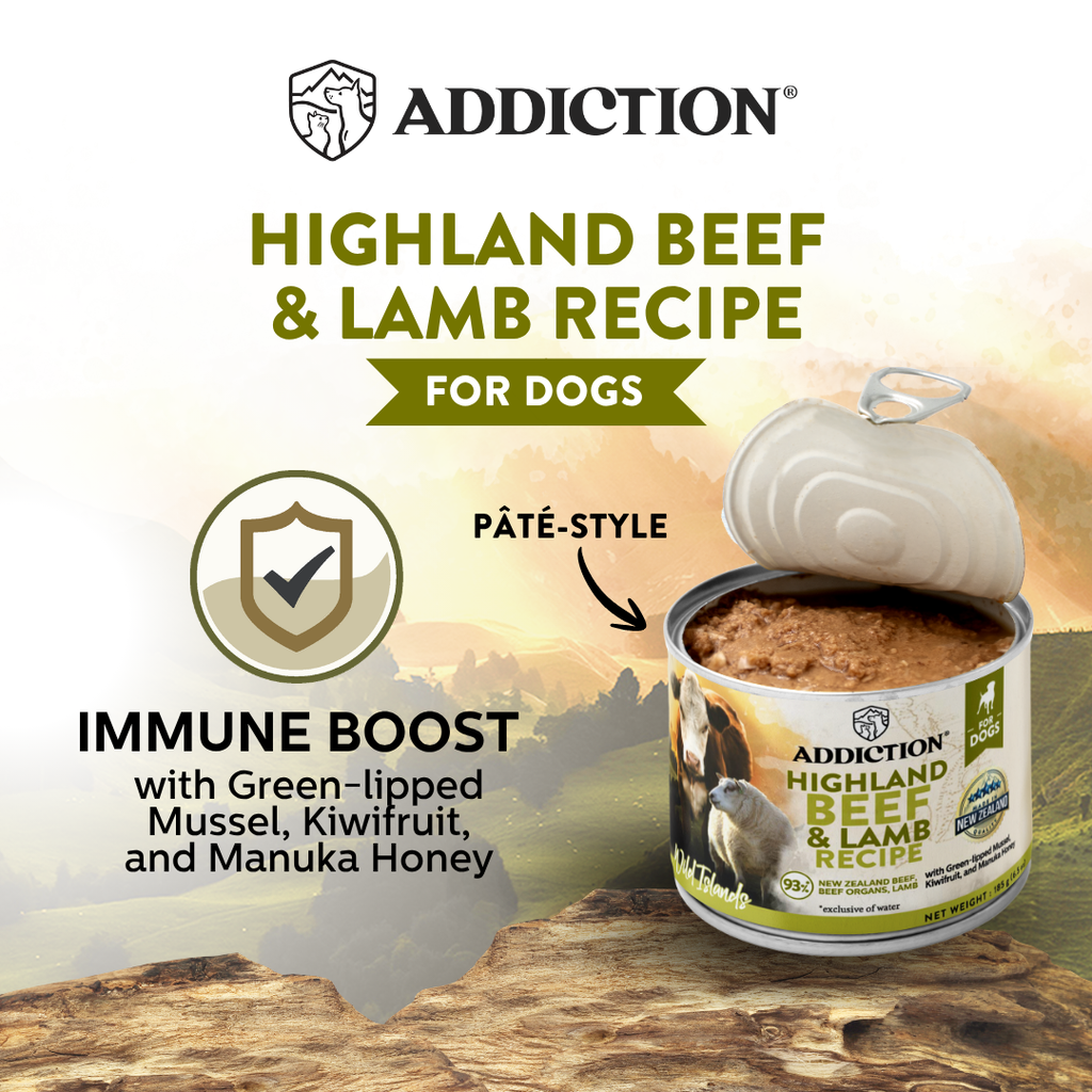 Wild Islands Highland Beef & Lamb Recipe Premium Grain-free Canned Dog Food 185g - Elite Pet Collective