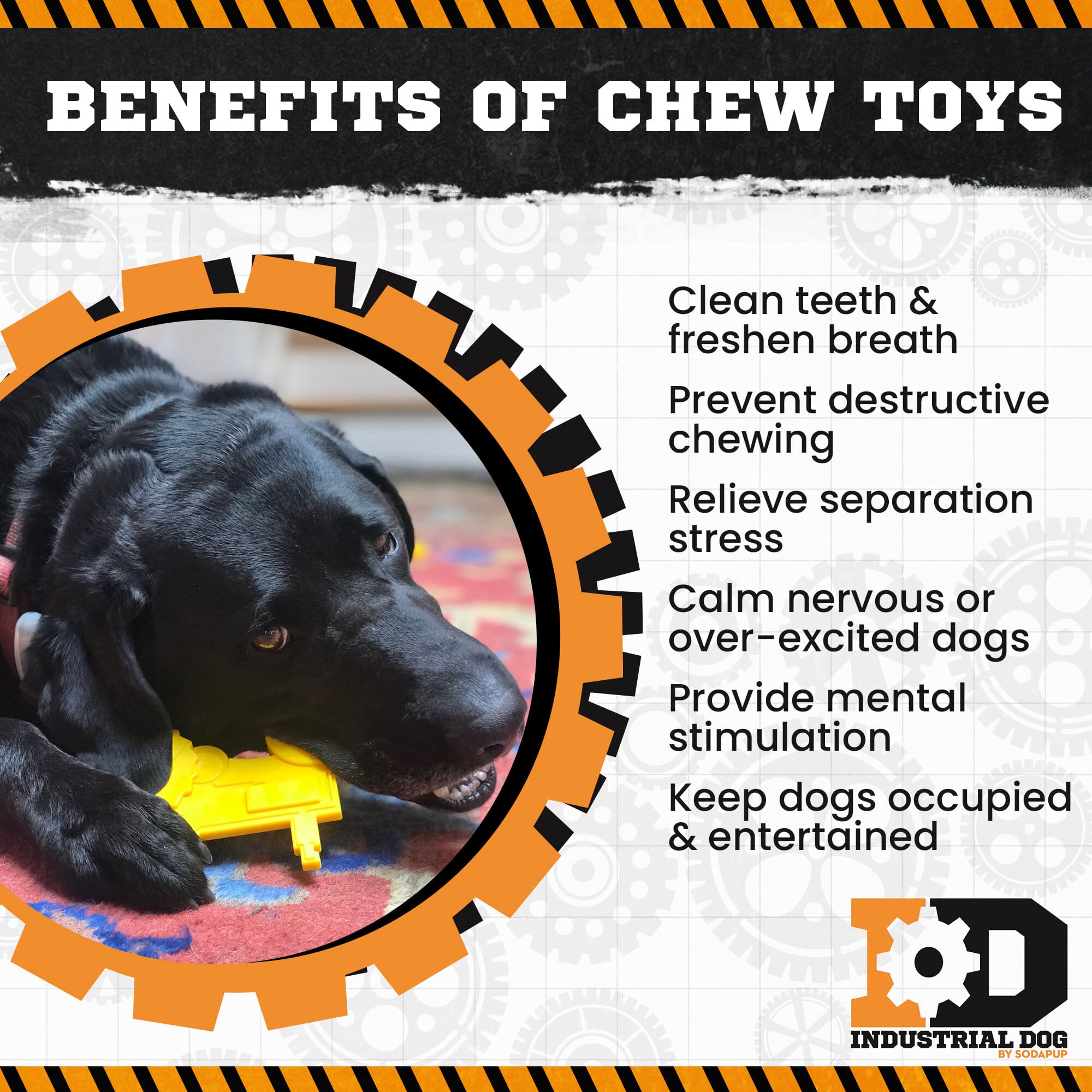 Tractor Nylon Dog Toy for Aggressive Chewers | USA Made | SodaPup - Elite Pet Collective