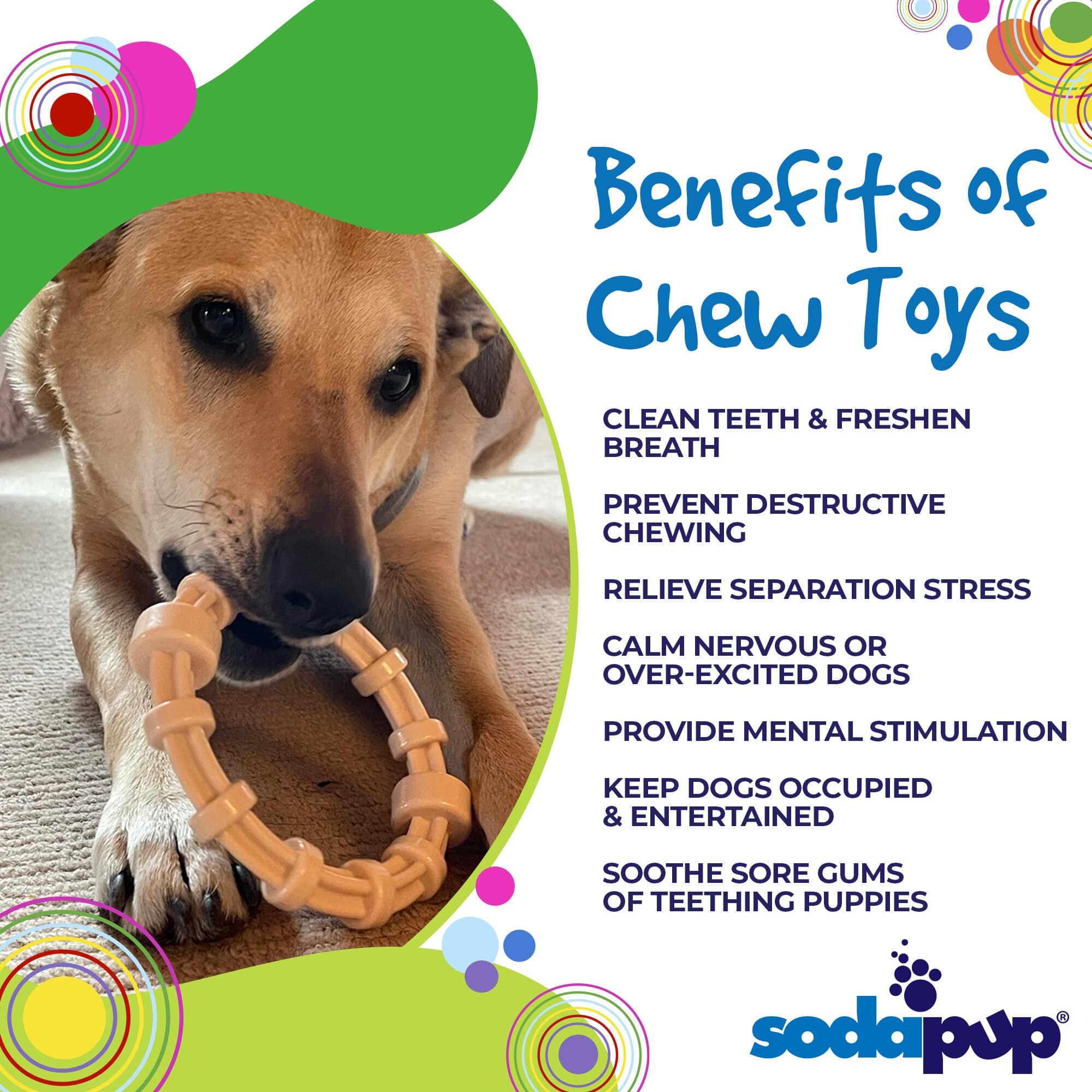 Chicken Flavored Teething Ring for Puppies & Aggressive Chewers | USA Made - Elite Pet Collective
