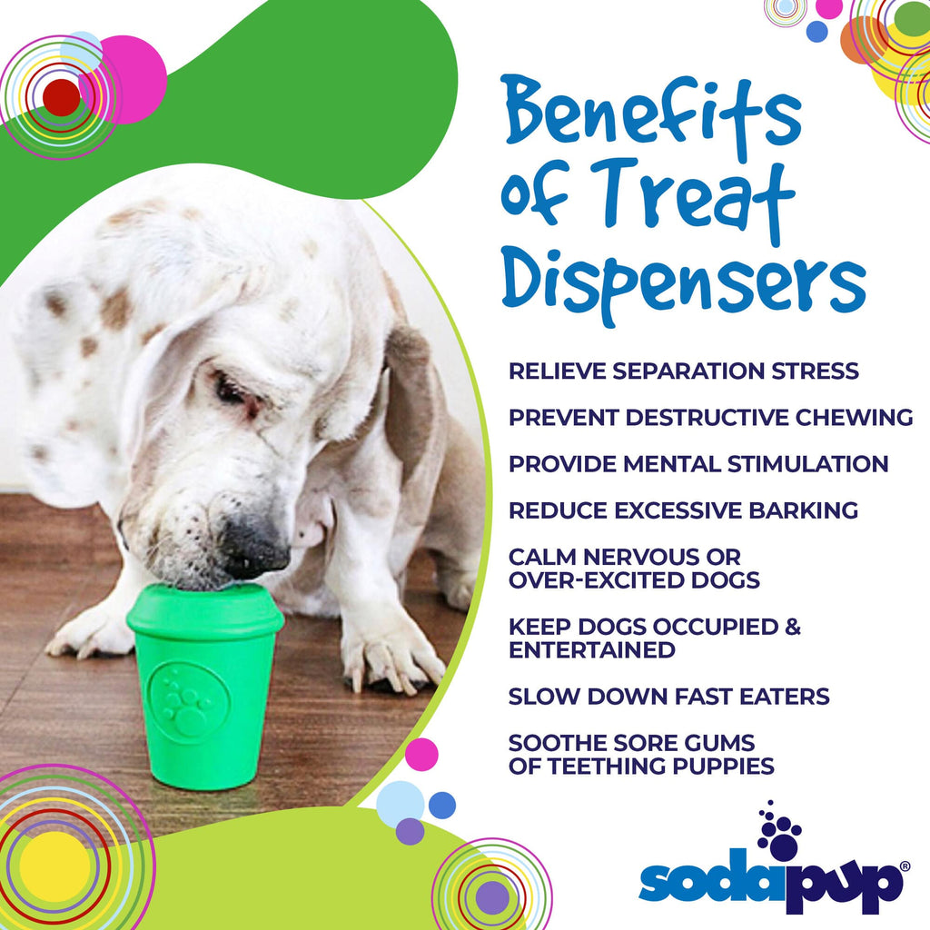 Coffee Cup Rubber Dog Chew Toy for Power Chewers | Treat Dispenser | USA Made - Elite Pet Collective