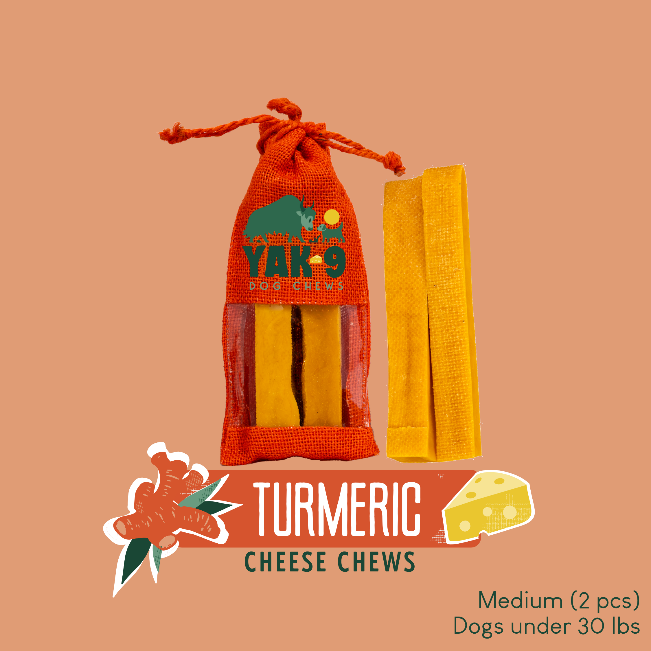 Turmeric Cheese Chews for Dogs - Elite Pet Collective