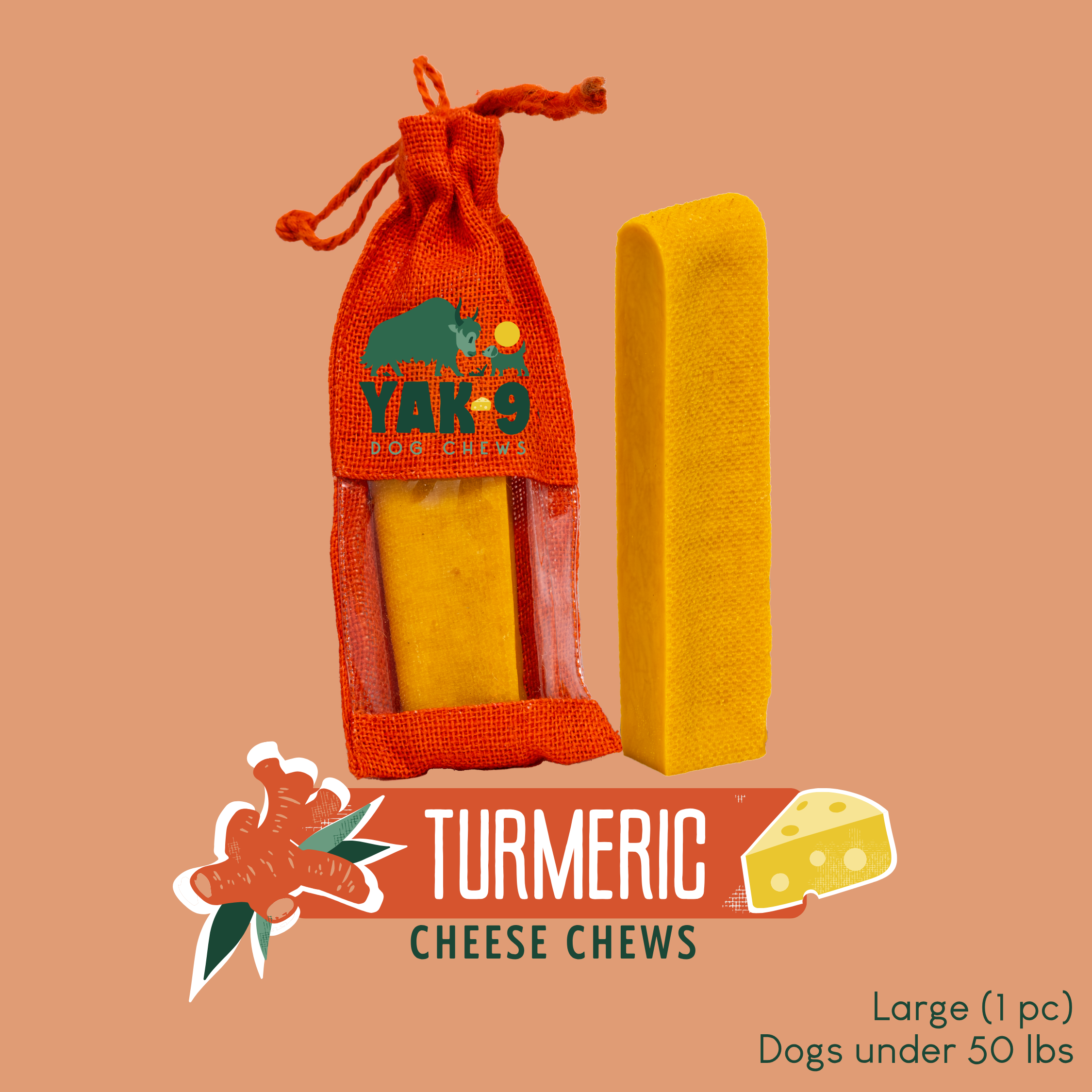 Turmeric Cheese Chews for Dogs - Elite Pet Collective