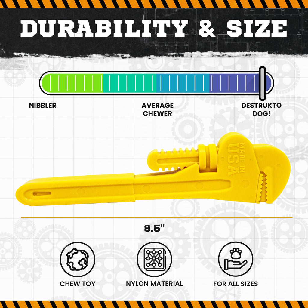 Pipe Wrench Nylon Dog Toy for Aggressive Chewers | USA Made | SodaPup - Elite Pet Collective