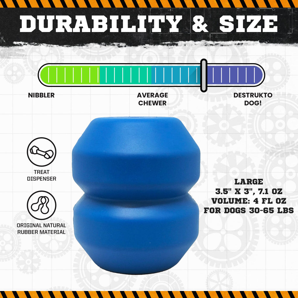 Double Trouble Dog Toy - Dual Chamber Treat Dispenser for Large Dogs | USA Made - Elite Pet Collective