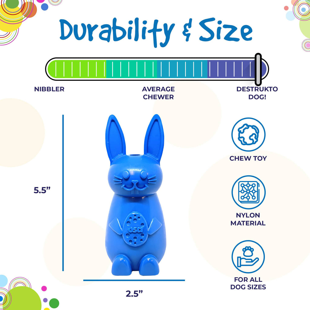 Bunny Nylon Chew Toy for Aggressive Chewers | Durable & USA Made - Elite Pet Collective