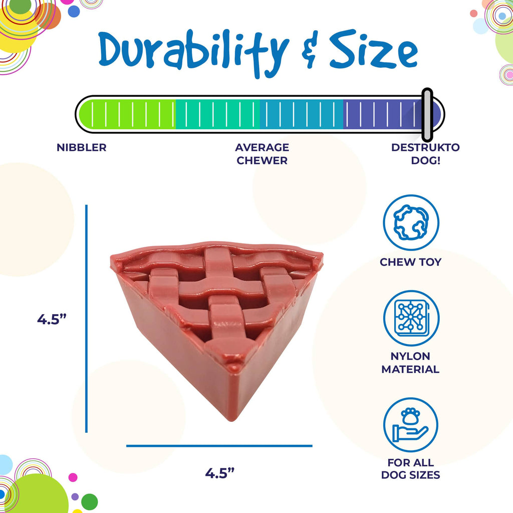 Cherry Pie Nylon Dog Chew Toy for Aggressive Chewers | USA Made | SodaPup - Elite Pet Collective