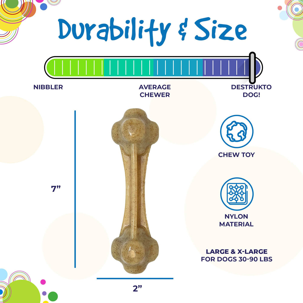 Knuckle Bone Nylon Dog Chew Toy for Aggressive Chewers | Made in USA - Elite Pet Collective
