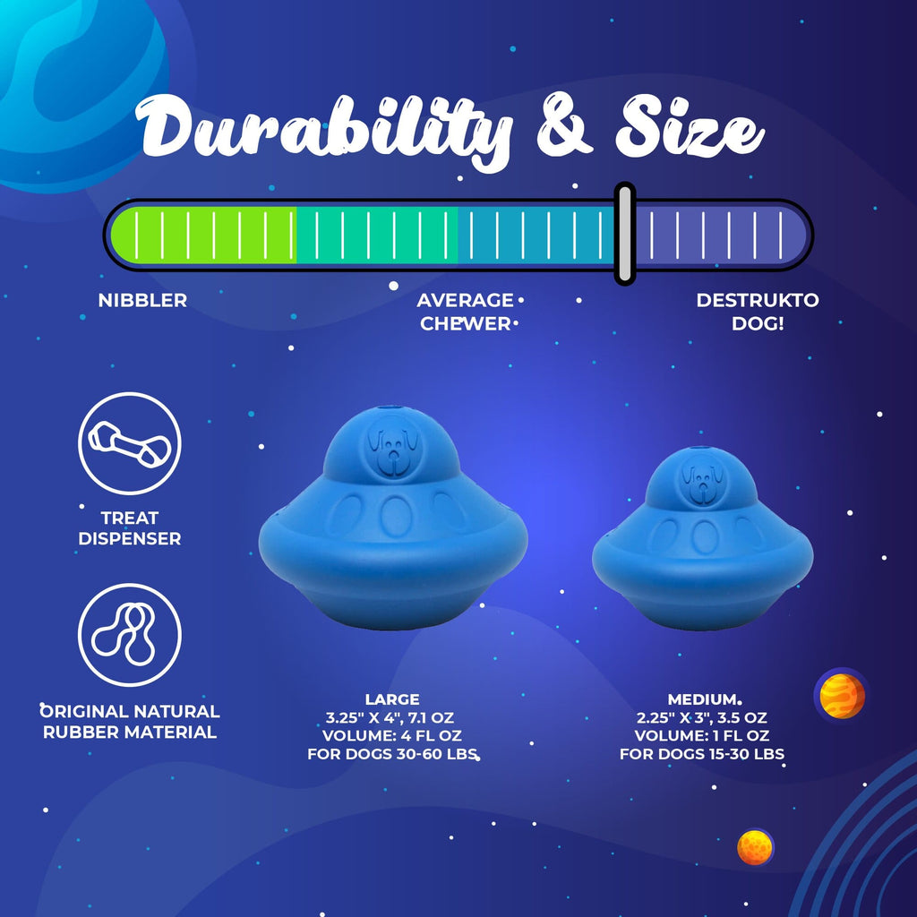 Flying Saucer Dog Toy - Durable UFO Chew Toy & Treat Dispenser | USA Made - Elite Pet Collective