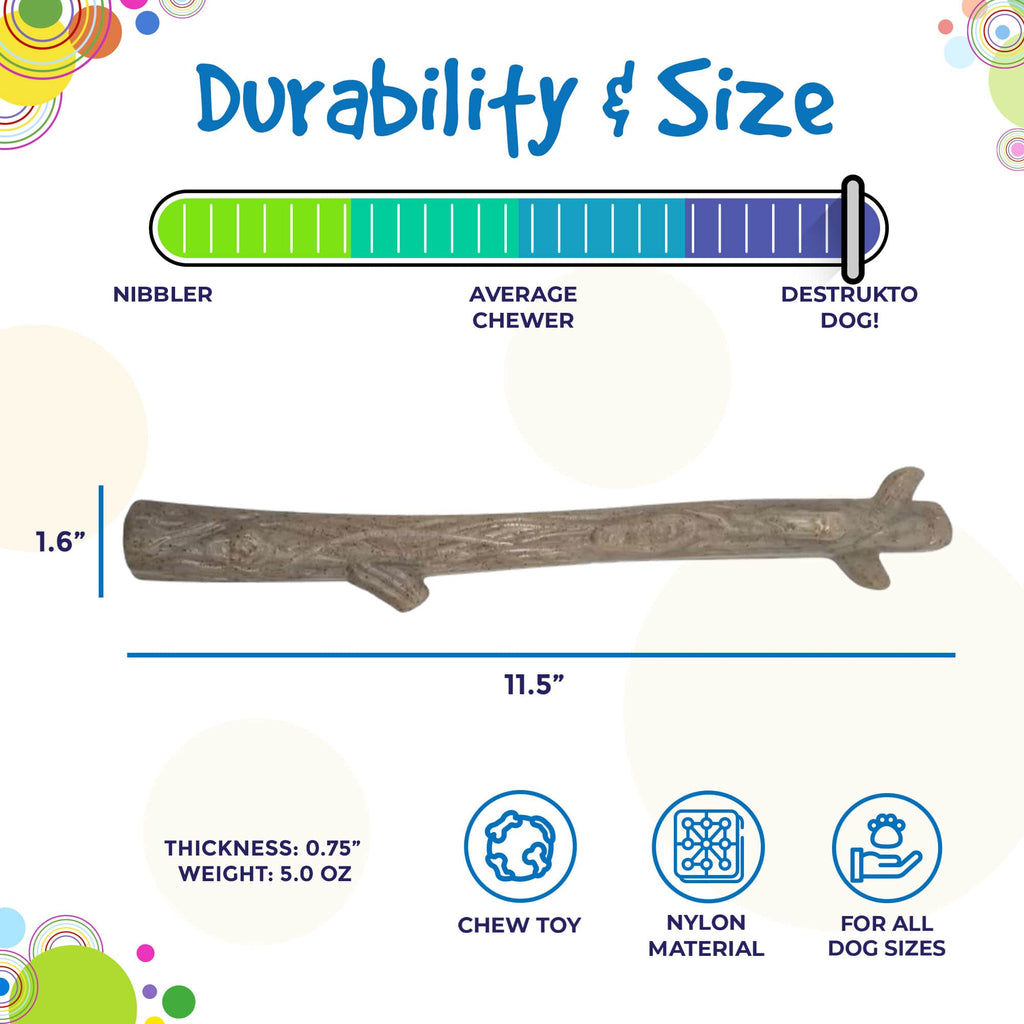 Durable Nylon Chew Stick for Power Chewers | Indestructible Dog Toy USA - Elite Pet Collective