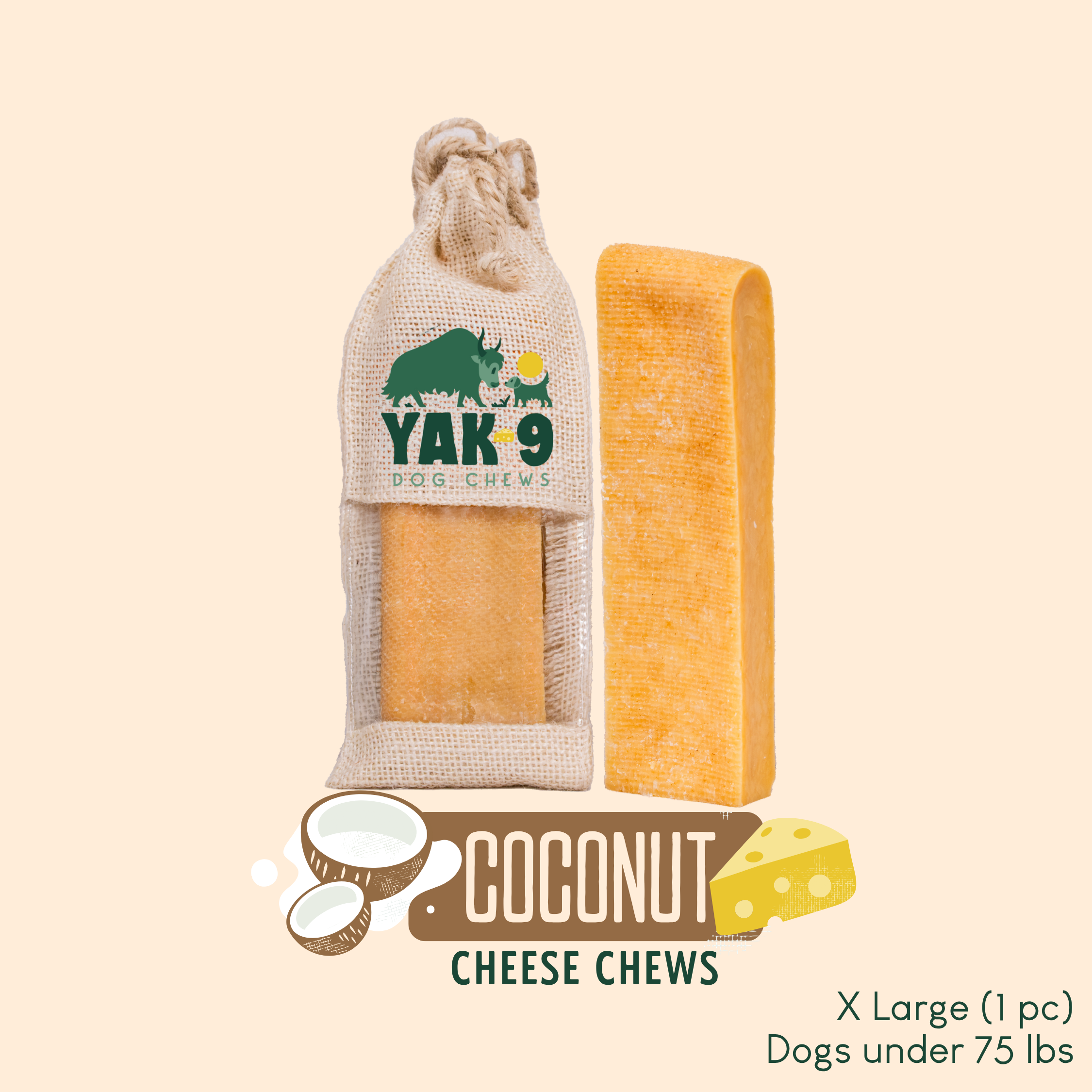 Coconut Cheese Chews for Dogs - Elite Pet Collective