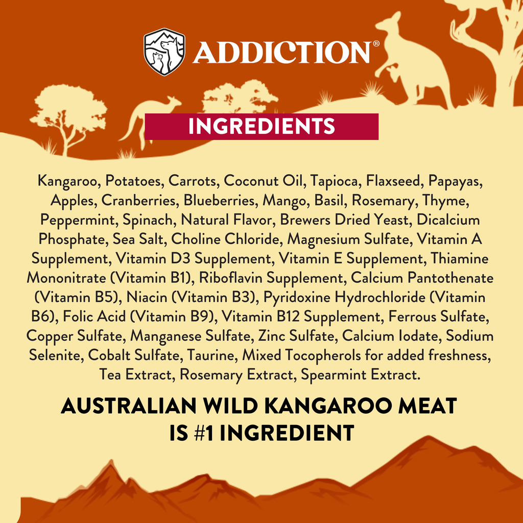 Addiction Kangaroo Dog Food & Treats Bundle