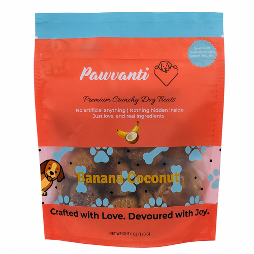 Banana Coconut Crunchy Dog Treats - Elite Pet Collective