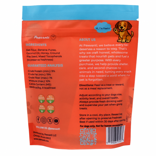 Banana Coconut Crunchy Dog Treats - Elite Pet Collective