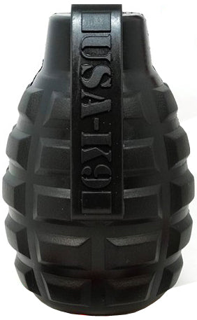 USA-K9 Grenade Shaped eDispenser Durable Dog Chew Toy & Treat Dispenser - Army Green - Elite Pet Collective