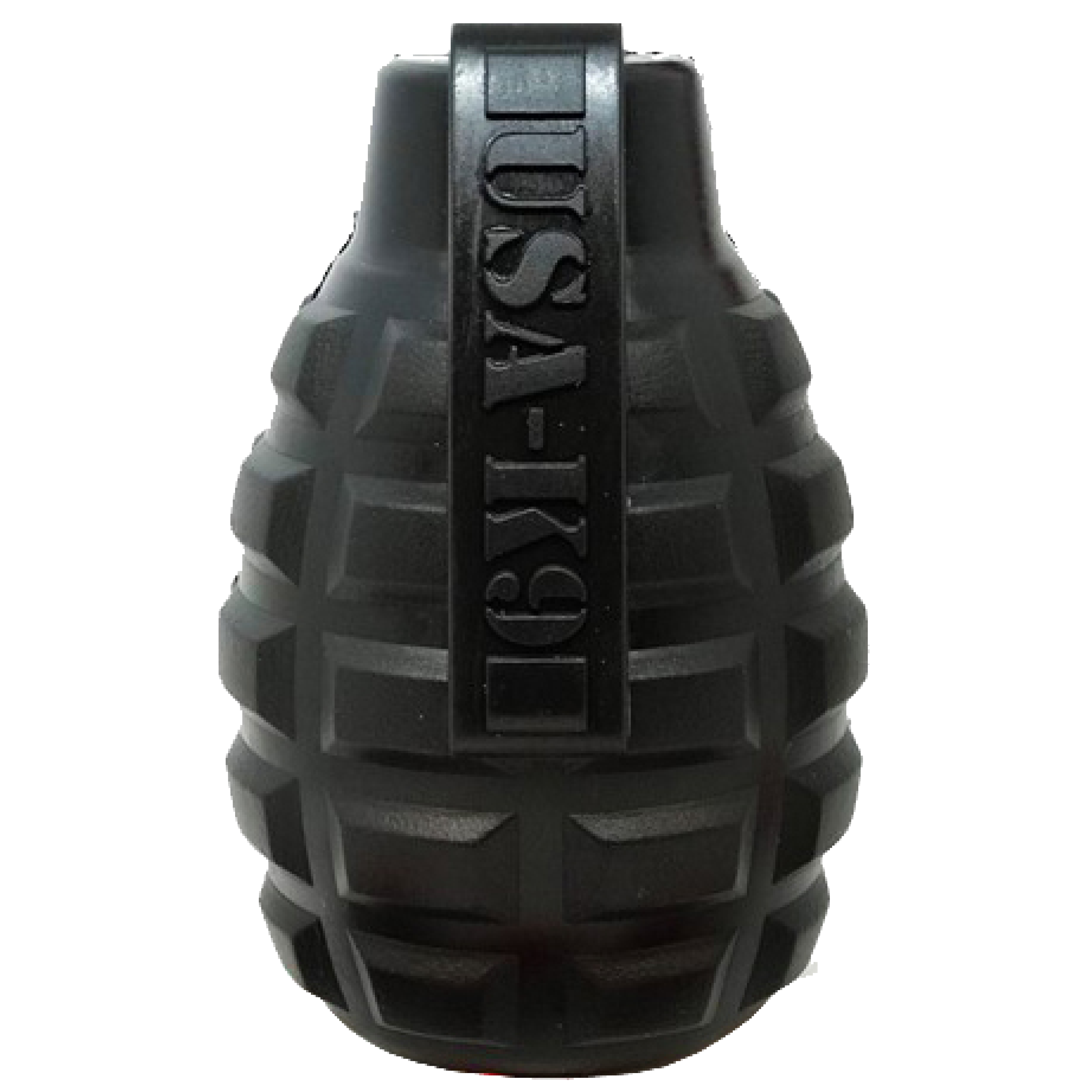 USA-K9 Grenade Shaped eDispenser Durable Dog Chew Toy & Treat Dispenser - Magnum Black - Elite Pet Collective