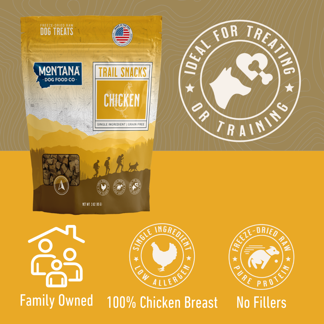 Chicken Breast Freeze-Dried Raw Trail Snacks (Treats) for Dogs 3oz - Elite Pet Collective