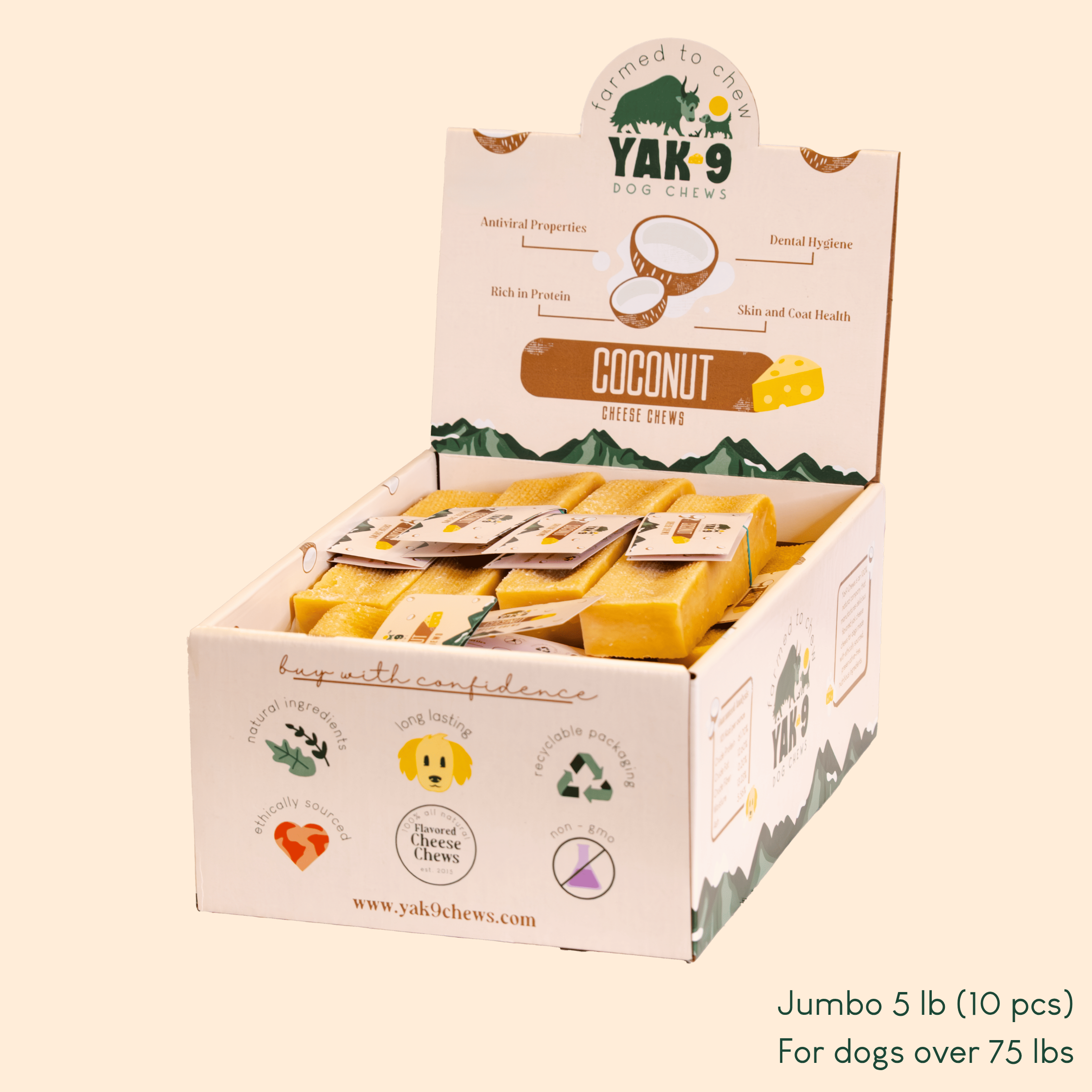 Coconut Cheese Chews for Dogs - Elite Pet Collective