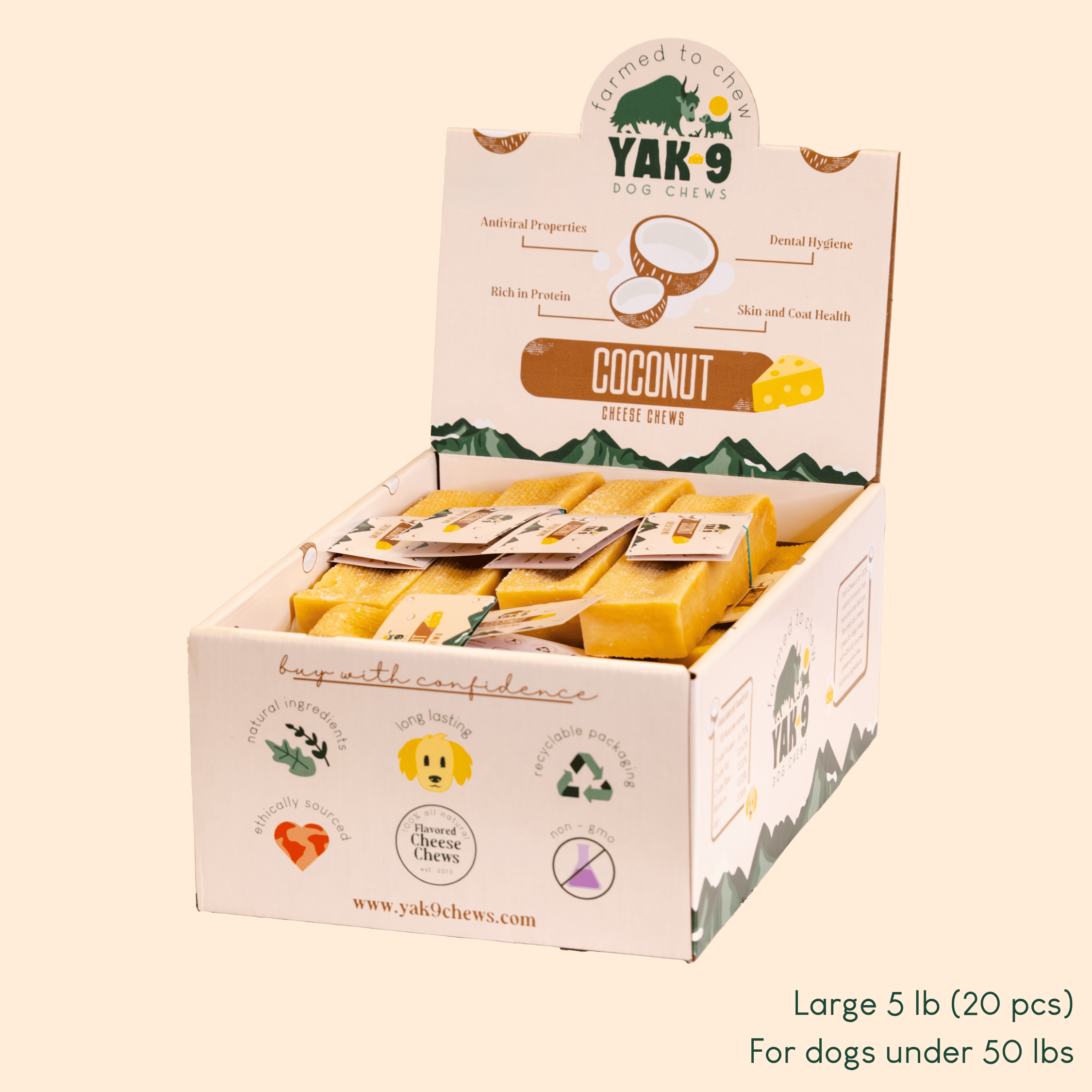 Coconut Cheese Chews for Dogs - Elite Pet Collective