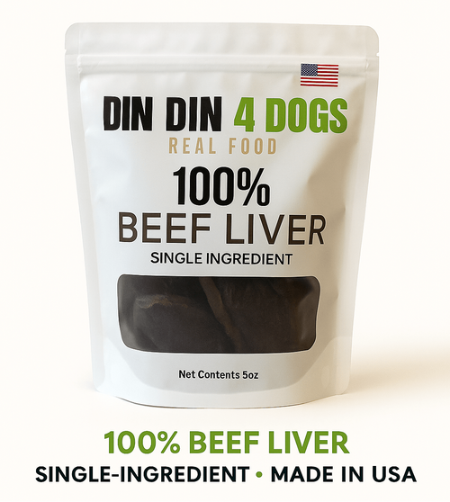 Beef Liver Dog Treats, 5 Ounce Bag, Single Ingredient, High Protein - Elite Pet Collective