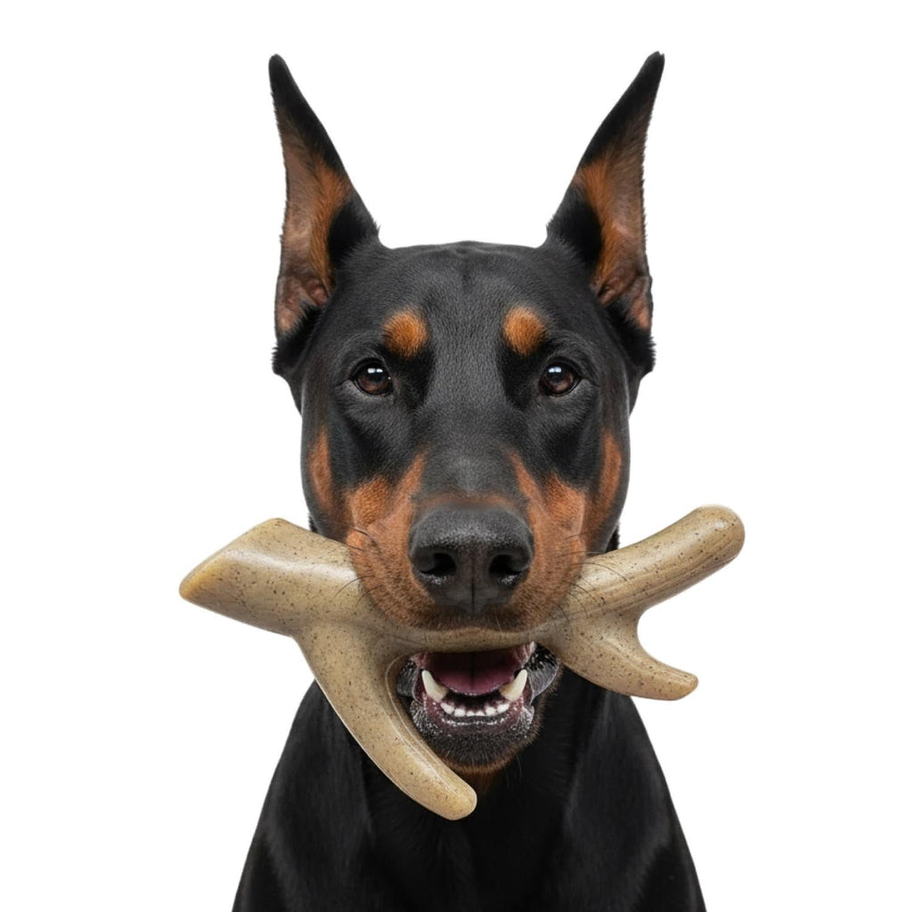 Ever Antler Nylon Chew Bone | Elk Antler Shaped Dog Toy for Aggressive Chewers | SodaPup - Elite Pet Collective