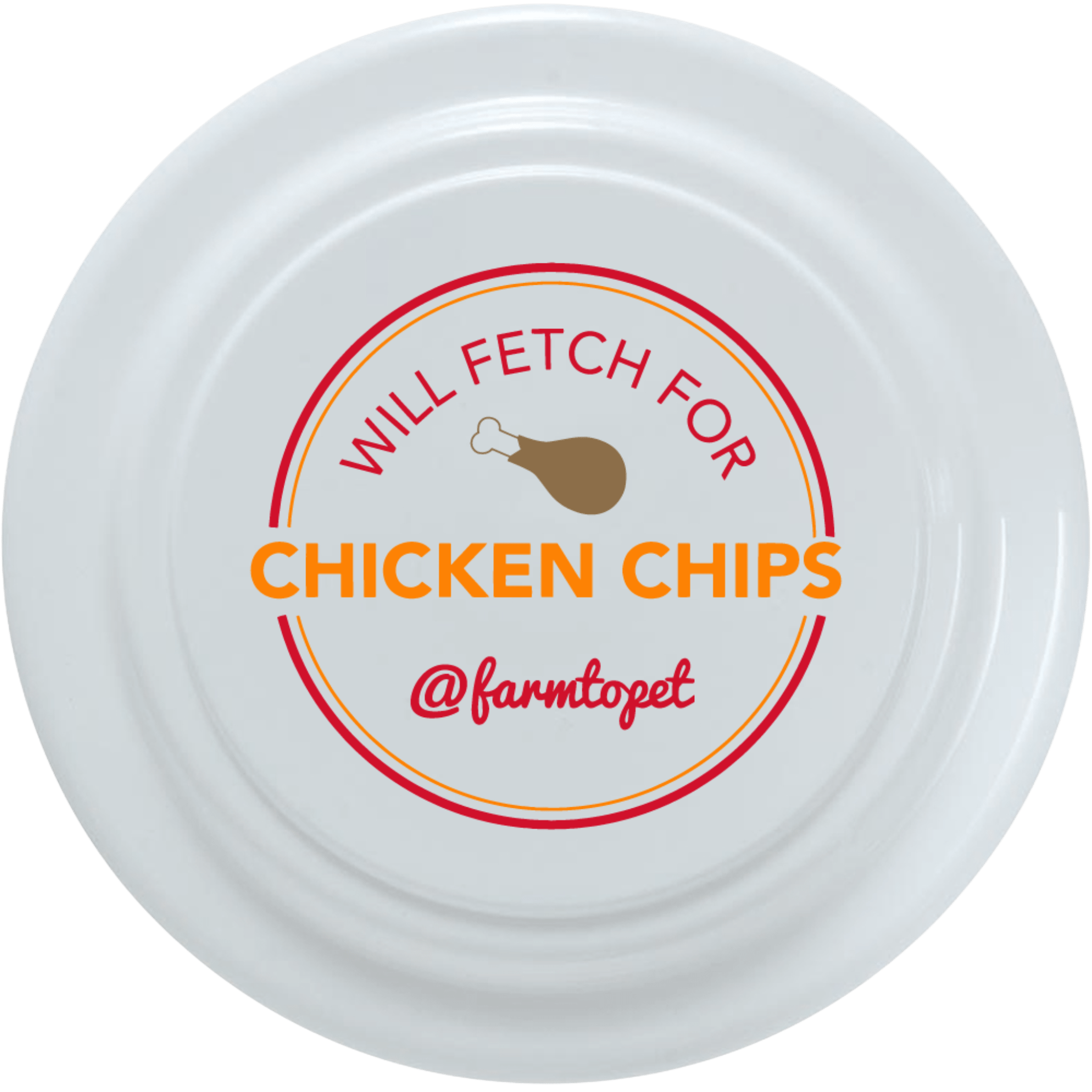 Will Fetch for Chicken Chips Dog Frisbee | Fun Toy for Dogs and Humans - Elite Pet Collective