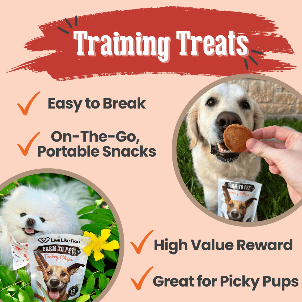 Live Like Roo Turkey Chips for Dogs | Dog Treats That Give Back - Elite Pet Collective