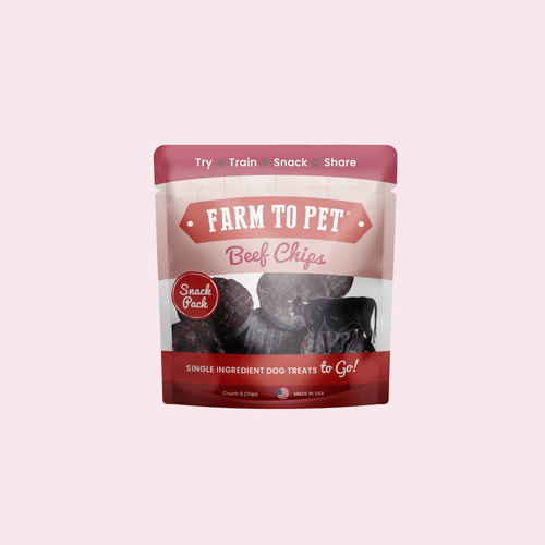 Beef Chips Snack Pack Bundles | Dog Treats for Training & Travel - Elite Pet Collective
