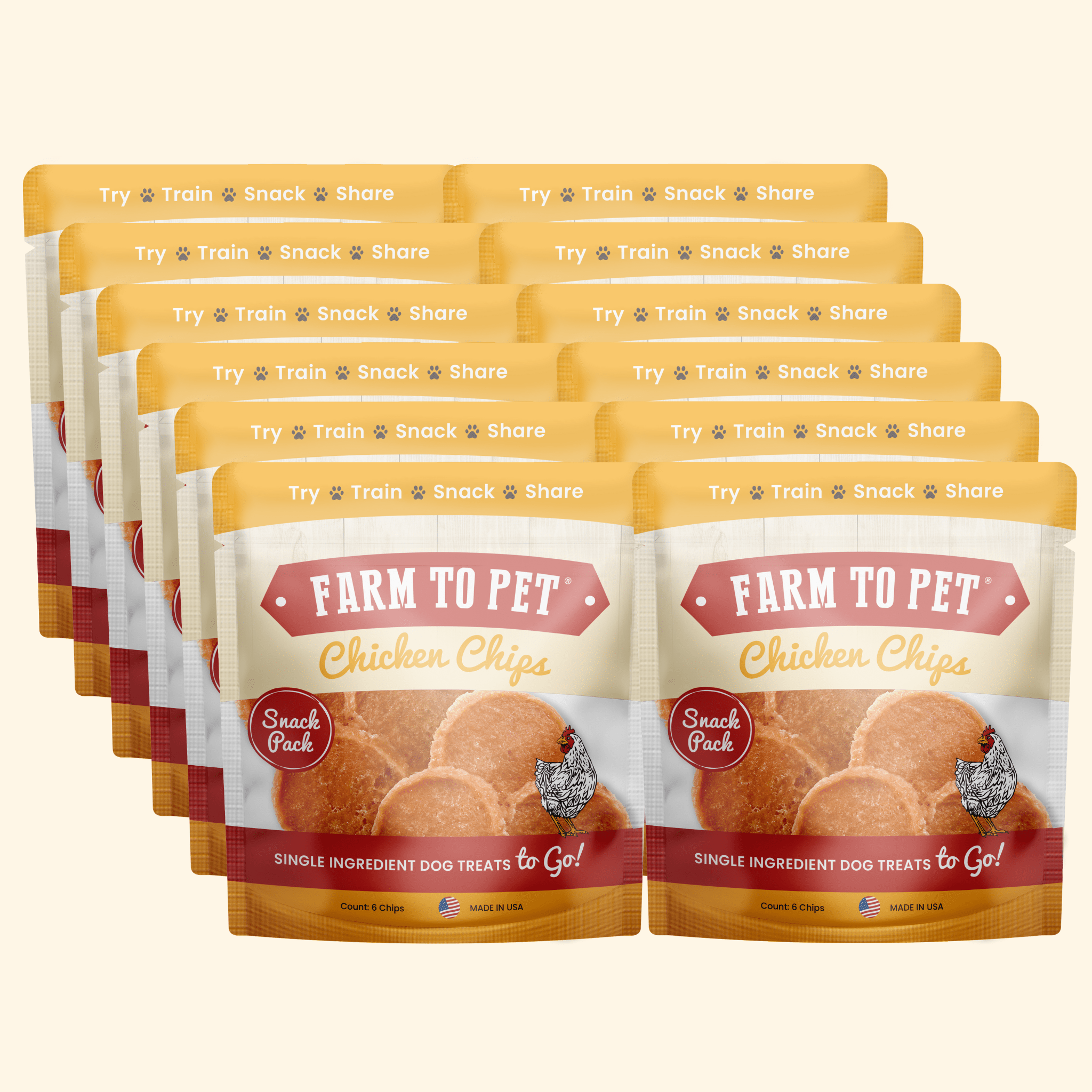 Chicken Chips Snack Pack Bundles | Dog Party Favors & Training Treats - Elite Pet Collective