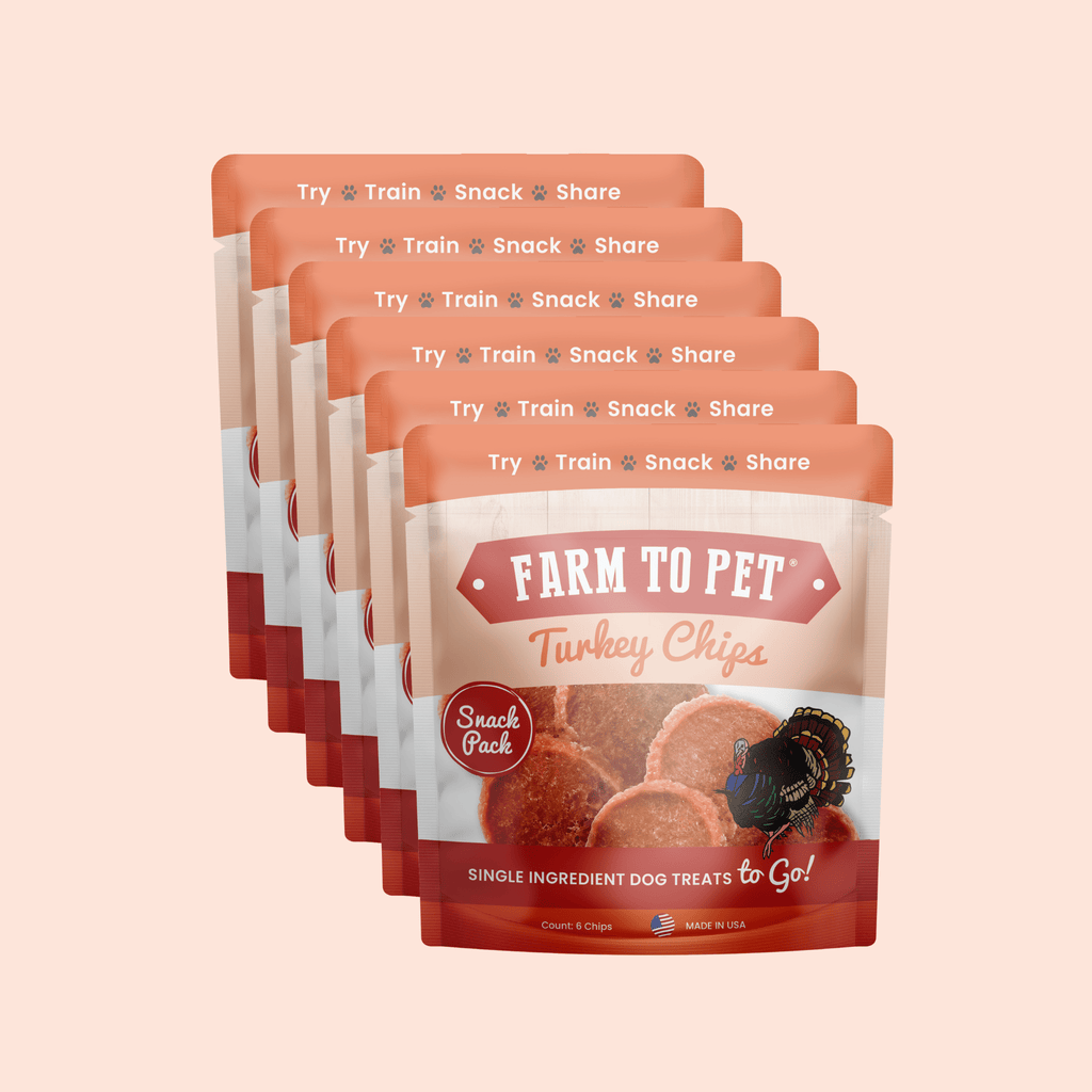 Turkey Chips Snack Pack Bundles | Low Allergen Treats for Training - Elite Pet Collective