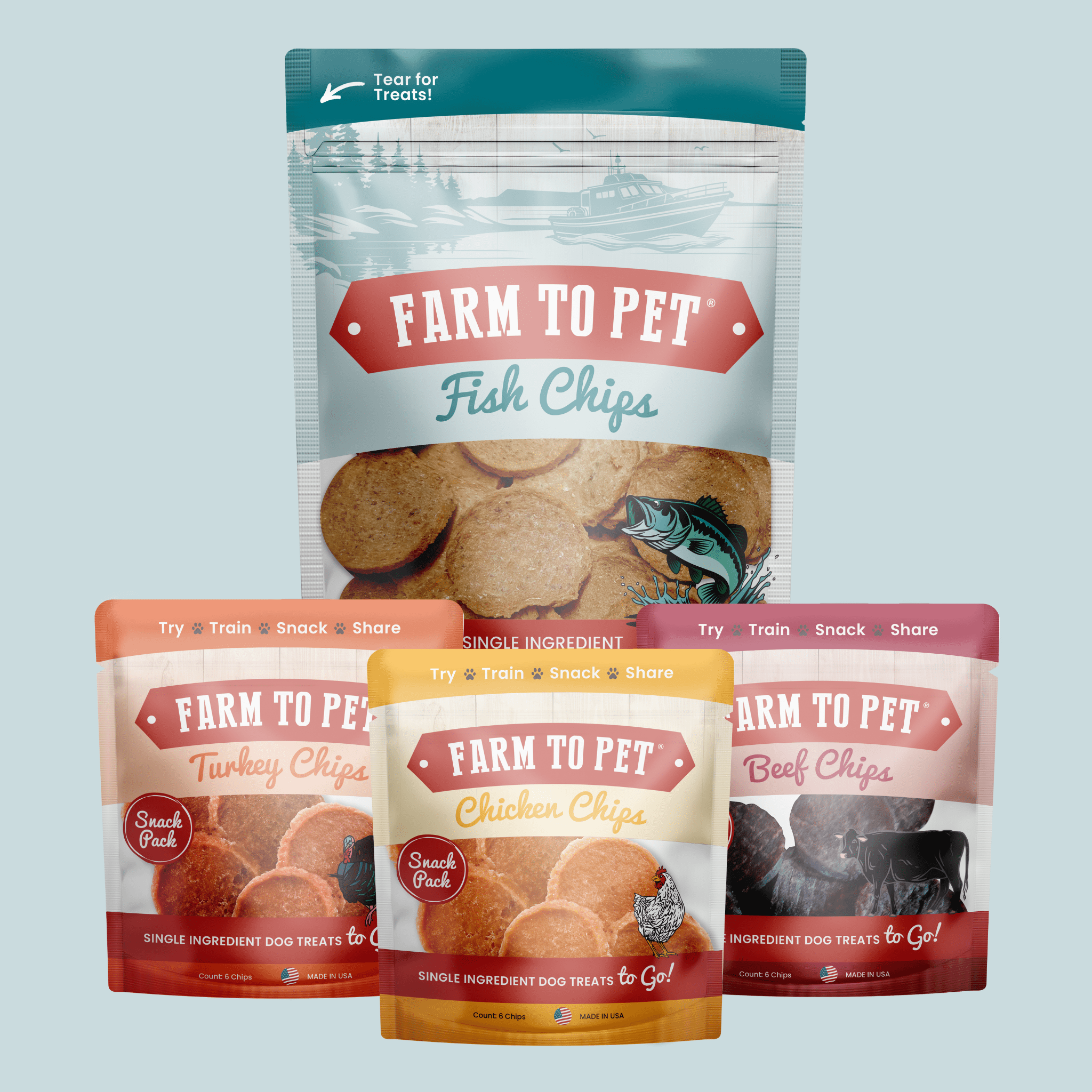 Puppy Packs 'n Snacks Dog Treat Starter Pack | Single-Ingredient Training Treats - Elite Pet Collective