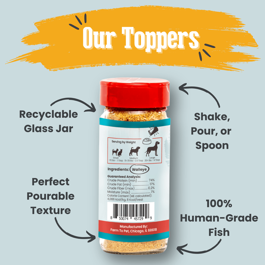 Treat Topper Fish Dog Food Topper | Low-Fat Meal Topper for Pets - Elite Pet Collective