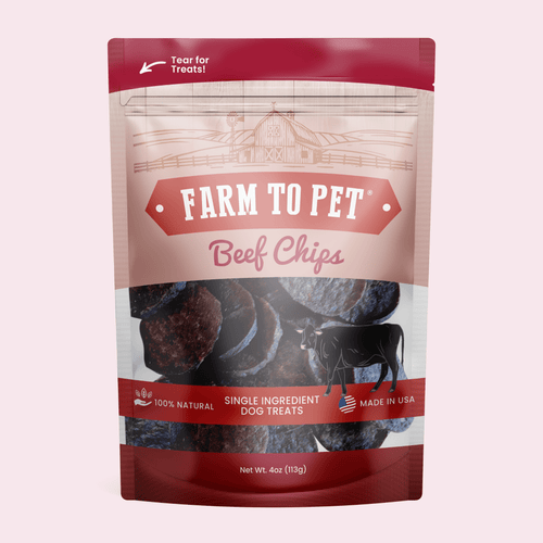 Beef Chips Dog Treats | Single-Ingredient Healthy Treats for Dogs - Elite Pet Collective