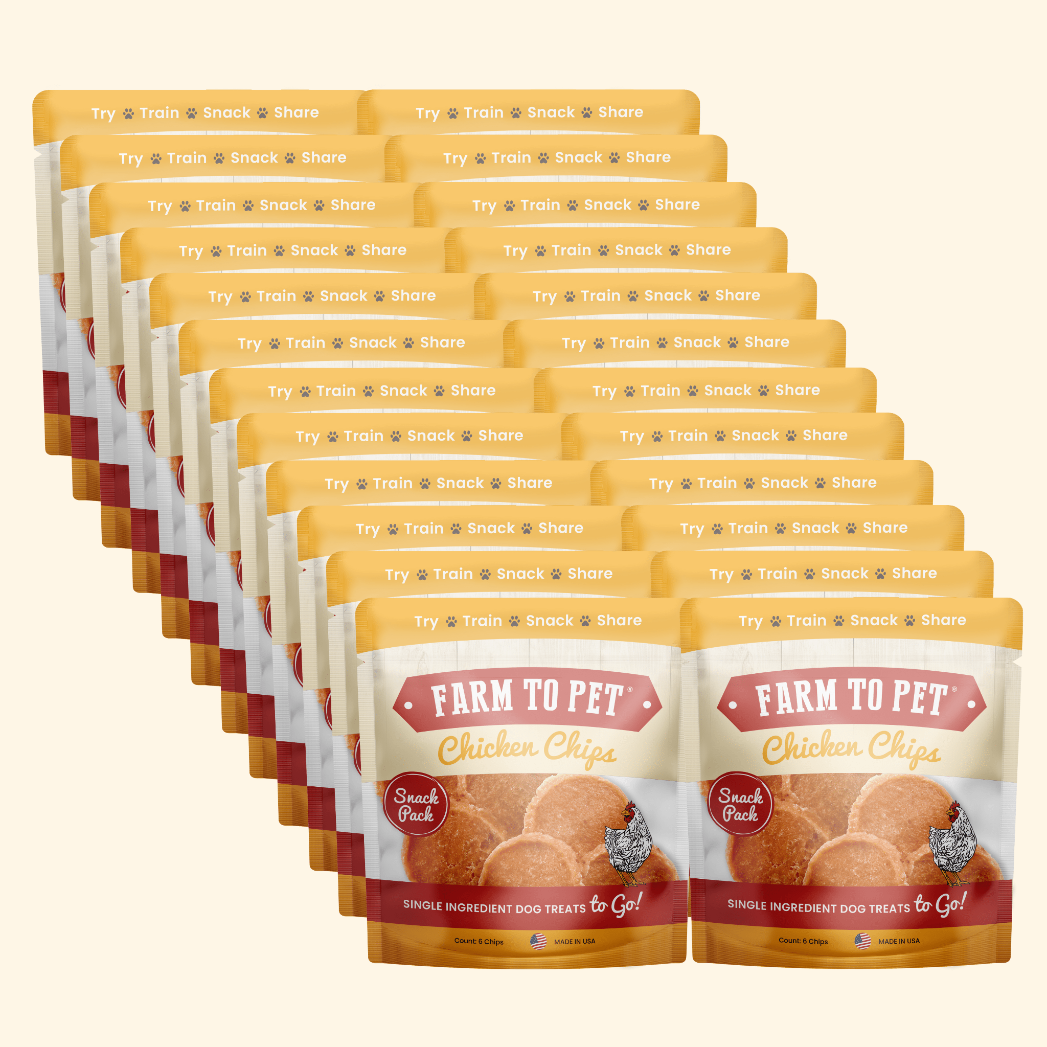 Chicken Chips Snack Pack Bundles | Dog Party Favors & Training Treats - Elite Pet Collective