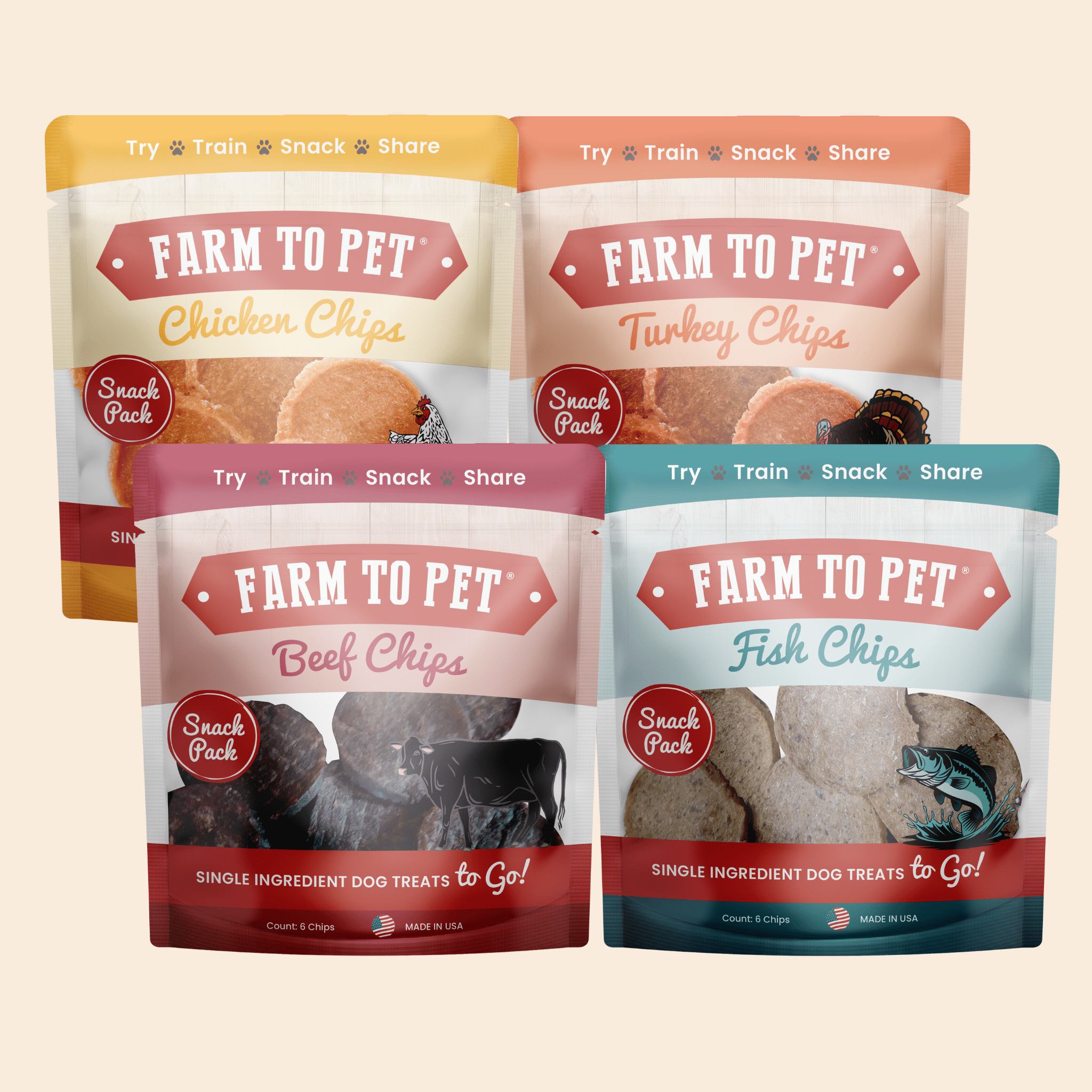 Snack Pack Dog Treat Sampler - Elite Pet Collective