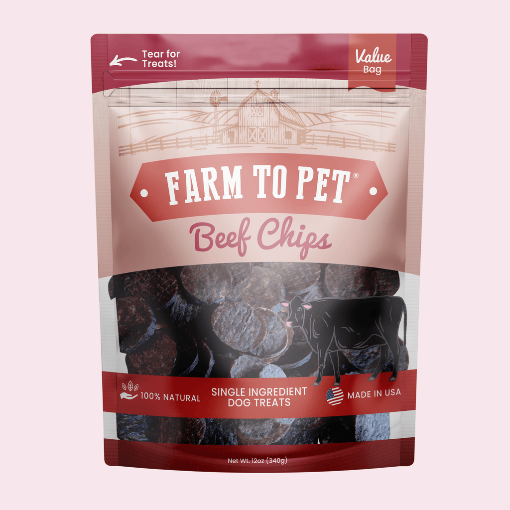 Beef Chips Dog Treats | Single-Ingredient Healthy Treats for Dogs - Elite Pet Collective