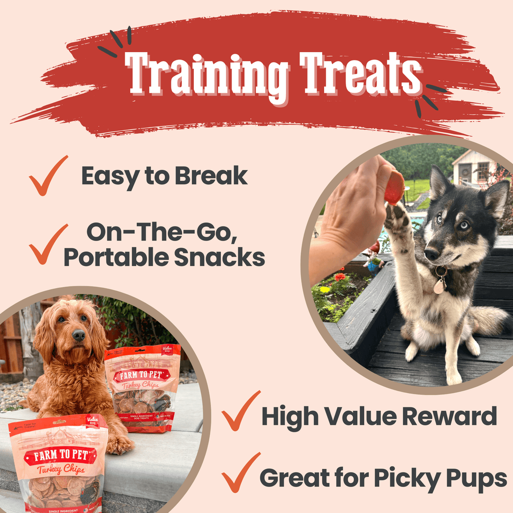 Turkey Chips for Dogs | All-Natural Single-Ingredient Healthy Dog Treats - Elite Pet Collective