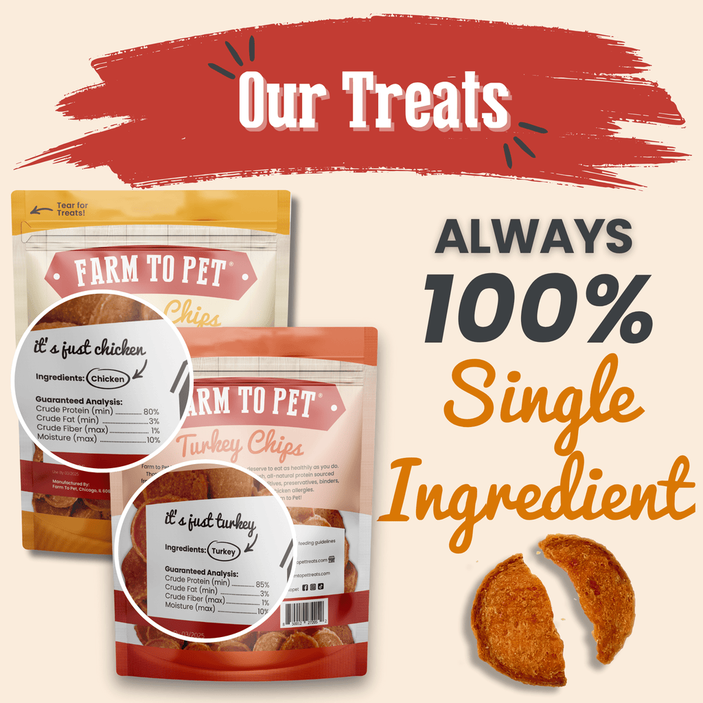 Turkey & Chicken Chips for Dogs Treat Duo | Single-Ingredient Poultry Treats for Dogs - Elite Pet Collective
