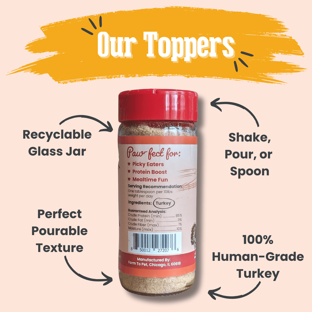 Treat Topper Turkey Dog Food Topper | Healthy Meal Supplement for Dogs - Elite Pet Collective