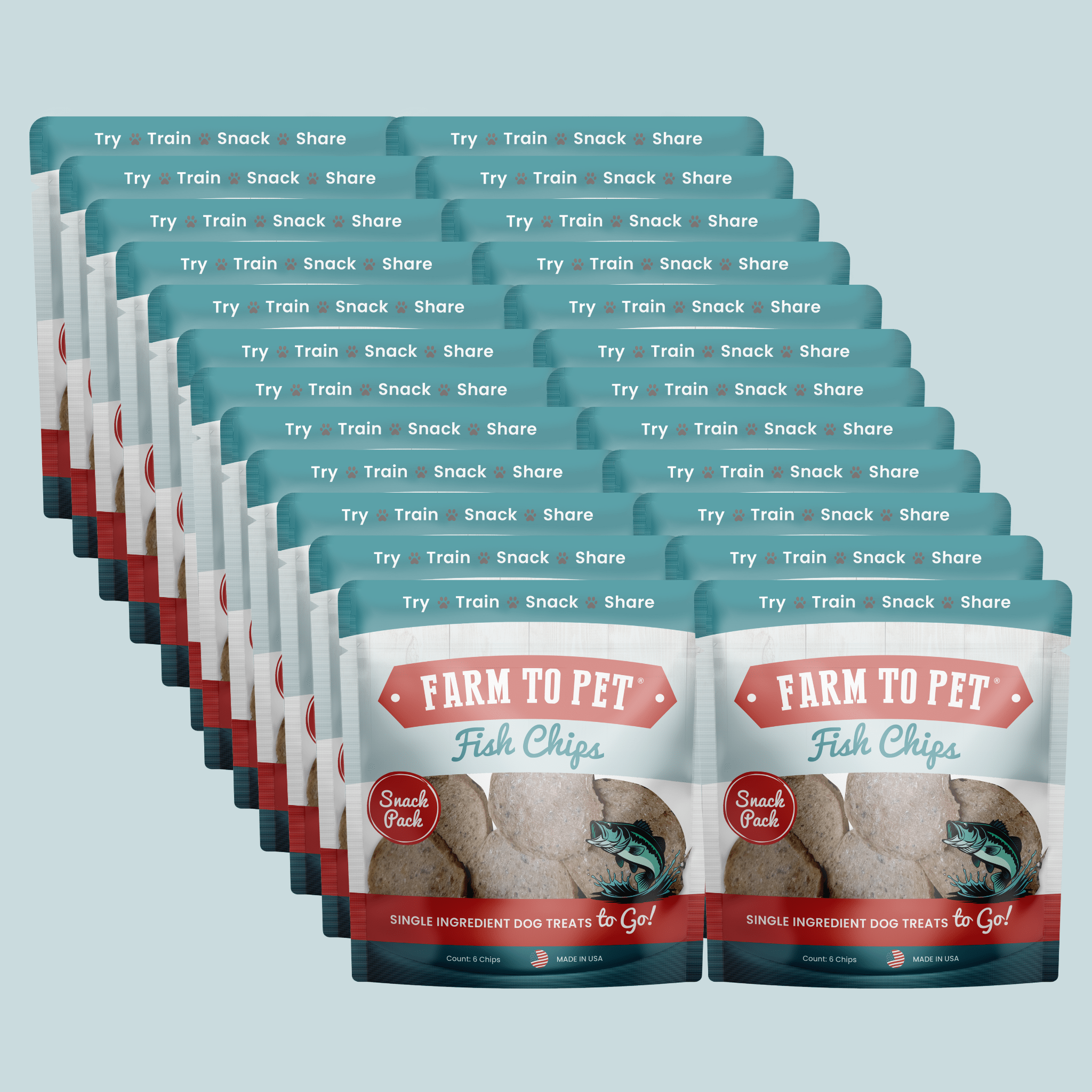 Fish Chips Snack Pack Bundles | Dog Treats for Training & Travel - Elite Pet Collective