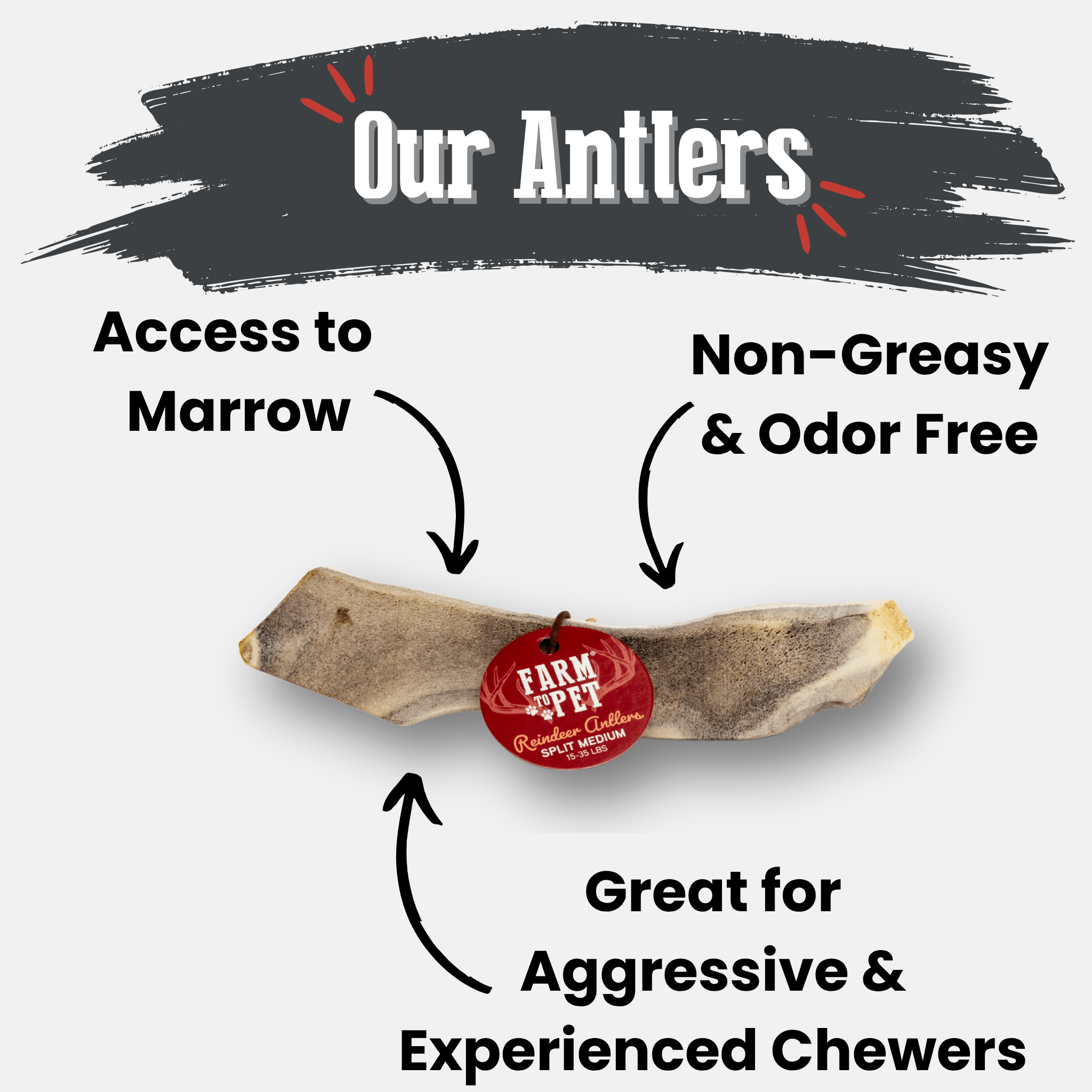 Reindeer Antler Dog Chews | Organic Chews for Dogs - Elite Pet Collective