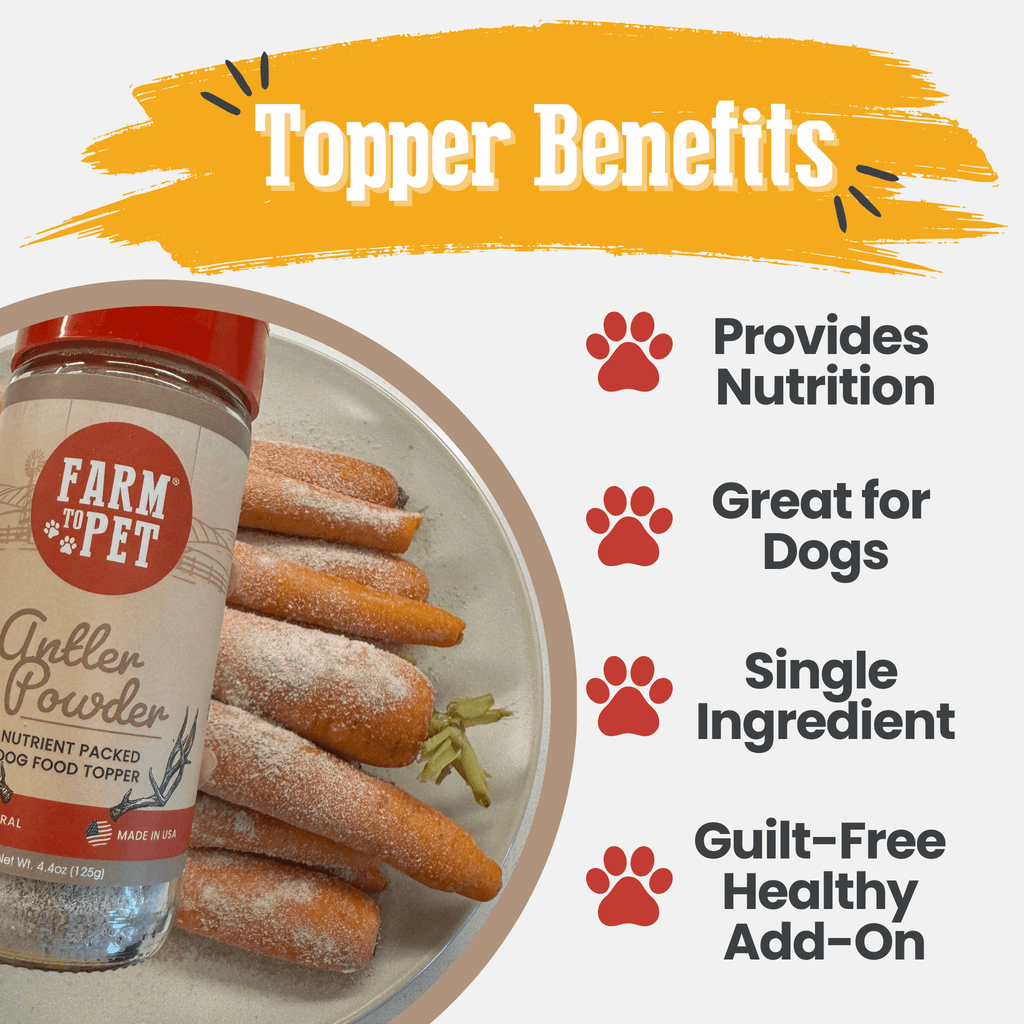 Treat Topper Antler Powder Dog Food Topper | Nutritional Supplement for Dogs and Cats - Elite Pet Collective