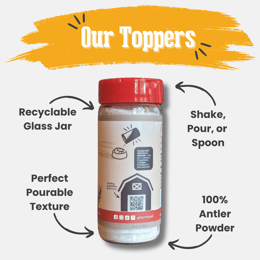 Treat Topper Antler Powder Dog Food Topper | Nutritional Supplement for Dogs and Cats - Elite Pet Collective