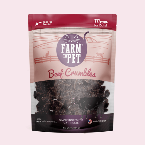 Beef Crumbles Cat Treats | High Protein Treats for Cats - Elite Pet Collective