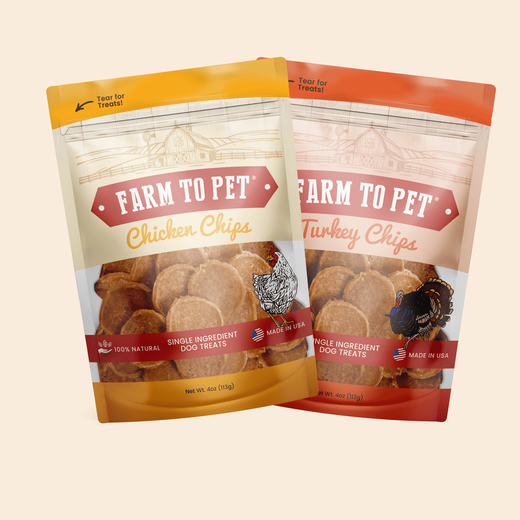 Turkey & Chicken Chips for Dogs Treat Duo | Single-Ingredient Poultry Treats for Dogs - Elite Pet Collective