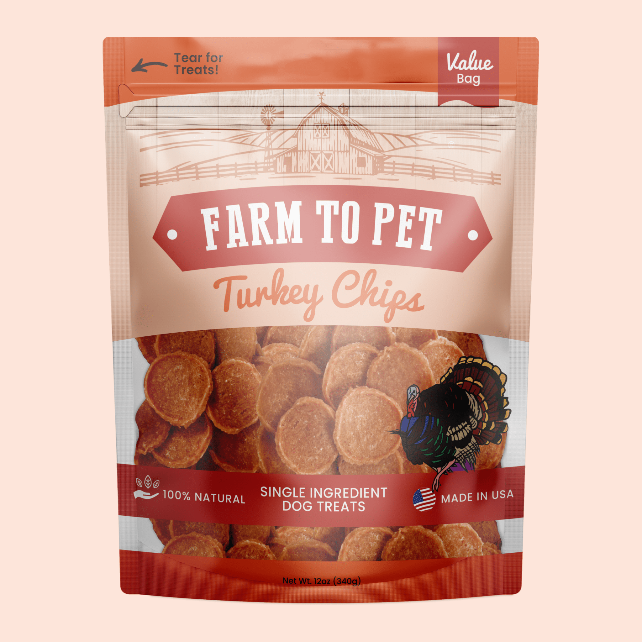 Turkey Chips for Dogs | All-Natural Single-Ingredient Healthy Dog Treats - Elite Pet Collective